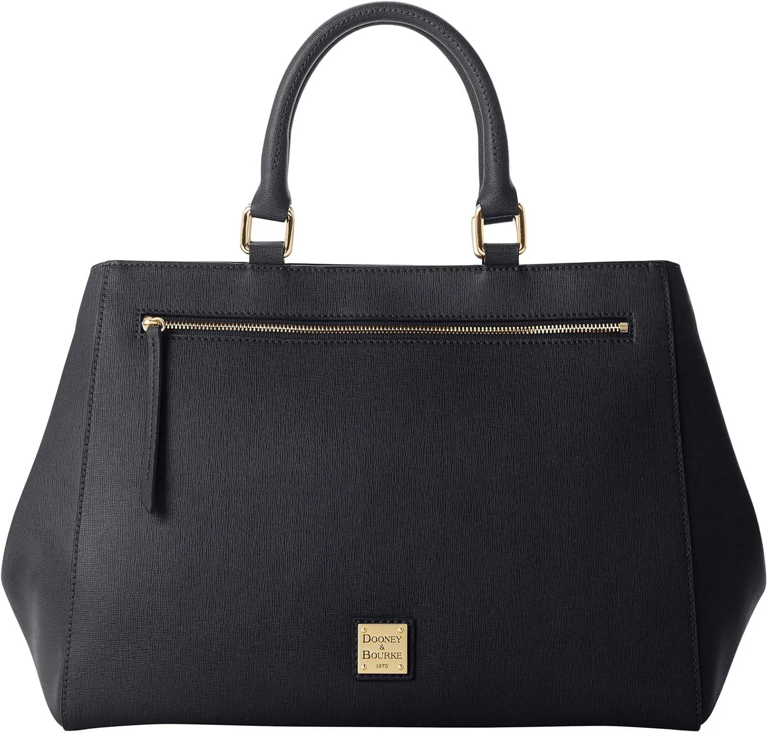 Dooney & Bourke Satchel Bags for Women, Saffiano Leather Satchel Handbag with Top Handles & Crossbody Strap