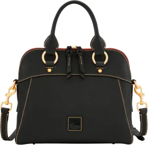 Dooney & Bourke Satchel Handbags for Women, Cameron Florentine Leather Satchel Bag with Optional Crossbody Strap