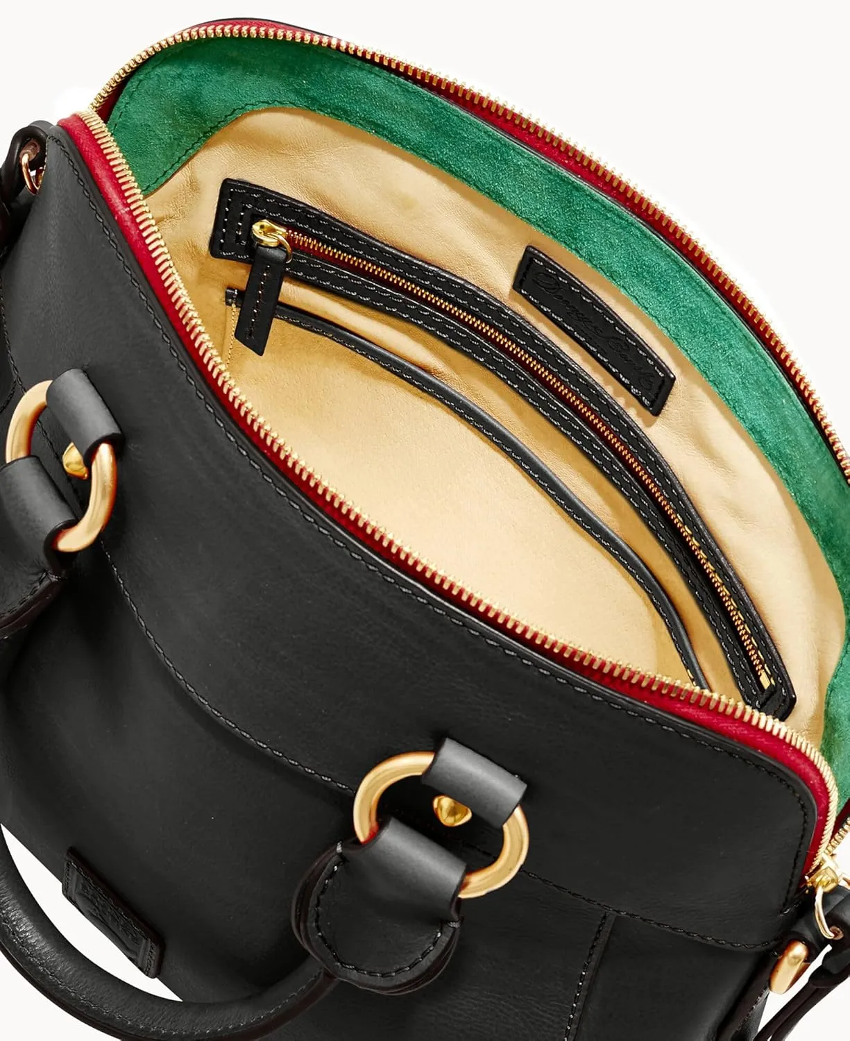 Dooney & Bourke Satchel Handbags for Women, Cameron Florentine Leather Satchel Bag with Optional Crossbody Strap