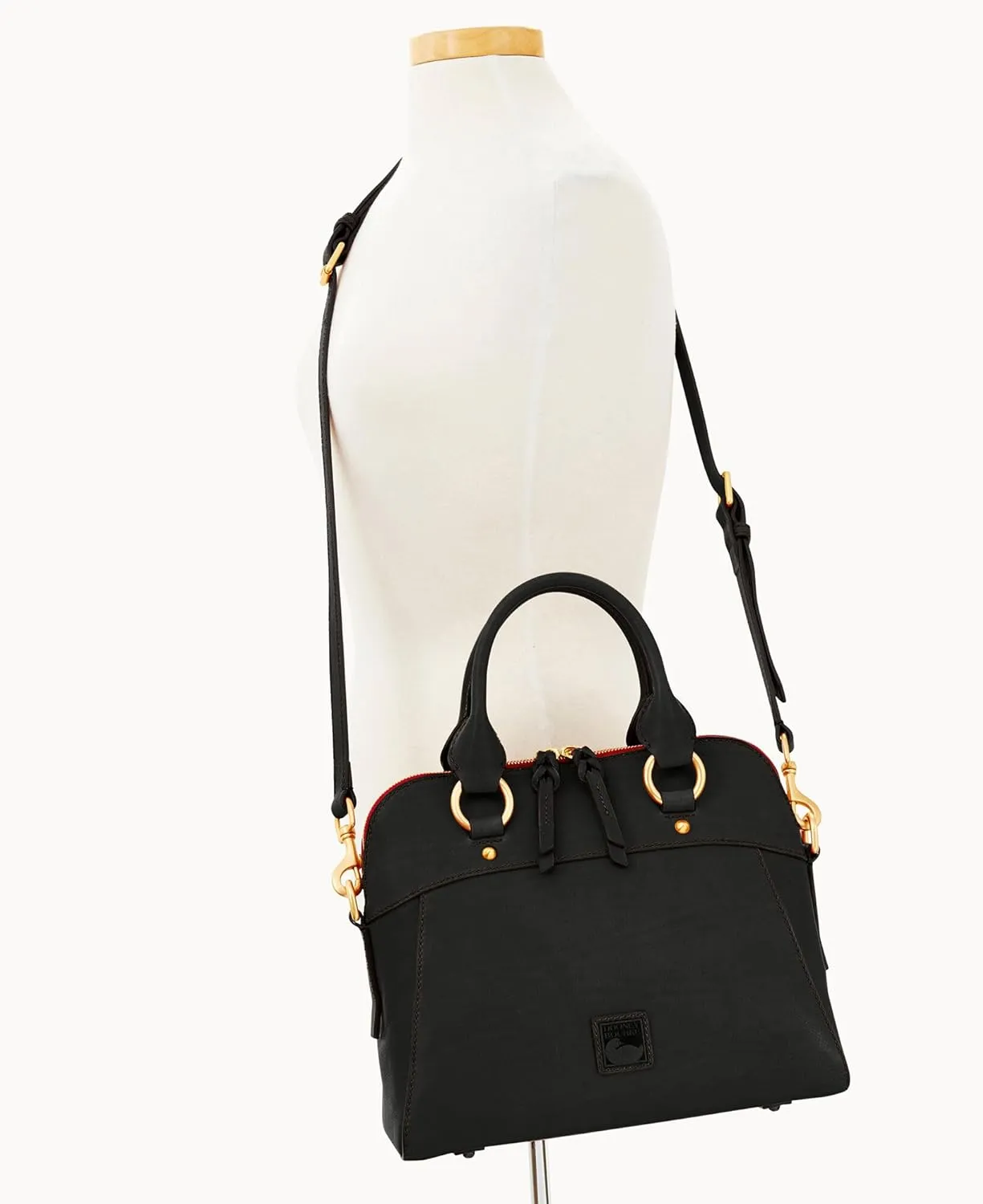 Dooney & Bourke Satchel Handbags for Women, Cameron Florentine Leather Satchel Bag with Optional Crossbody Strap