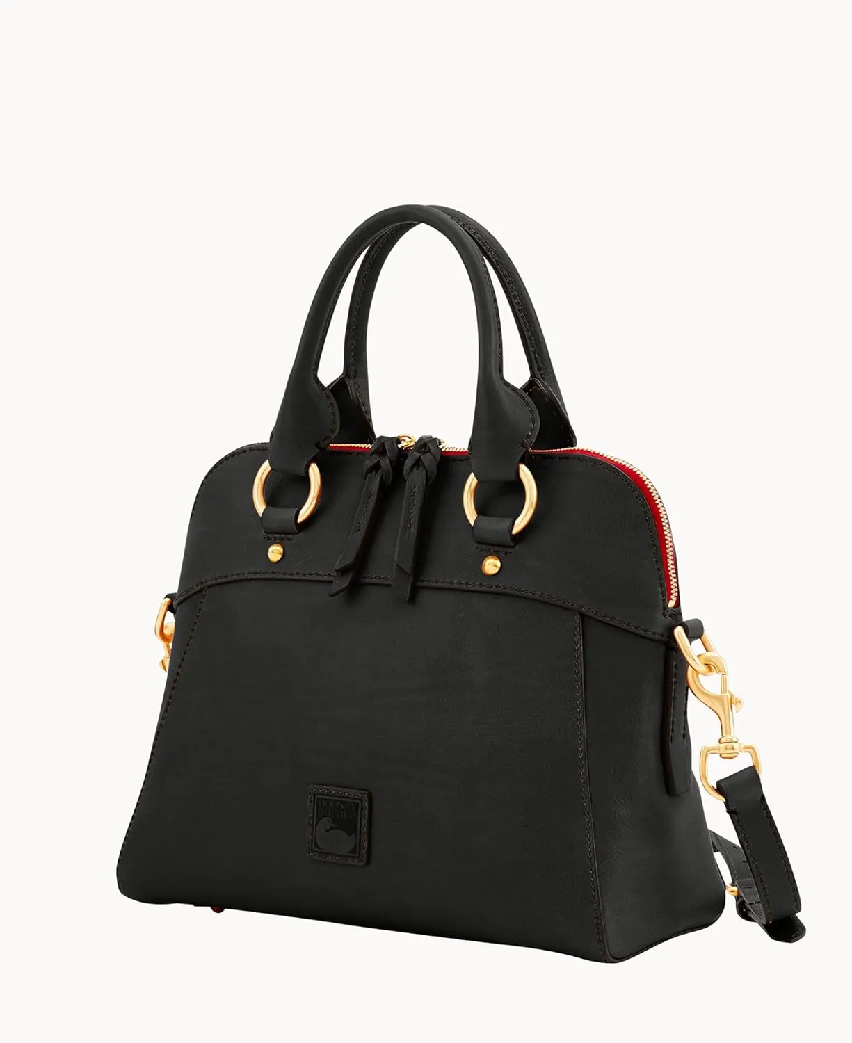 Dooney & Bourke Satchel Handbags for Women, Cameron Florentine Leather Satchel Bag with Optional Crossbody Strap