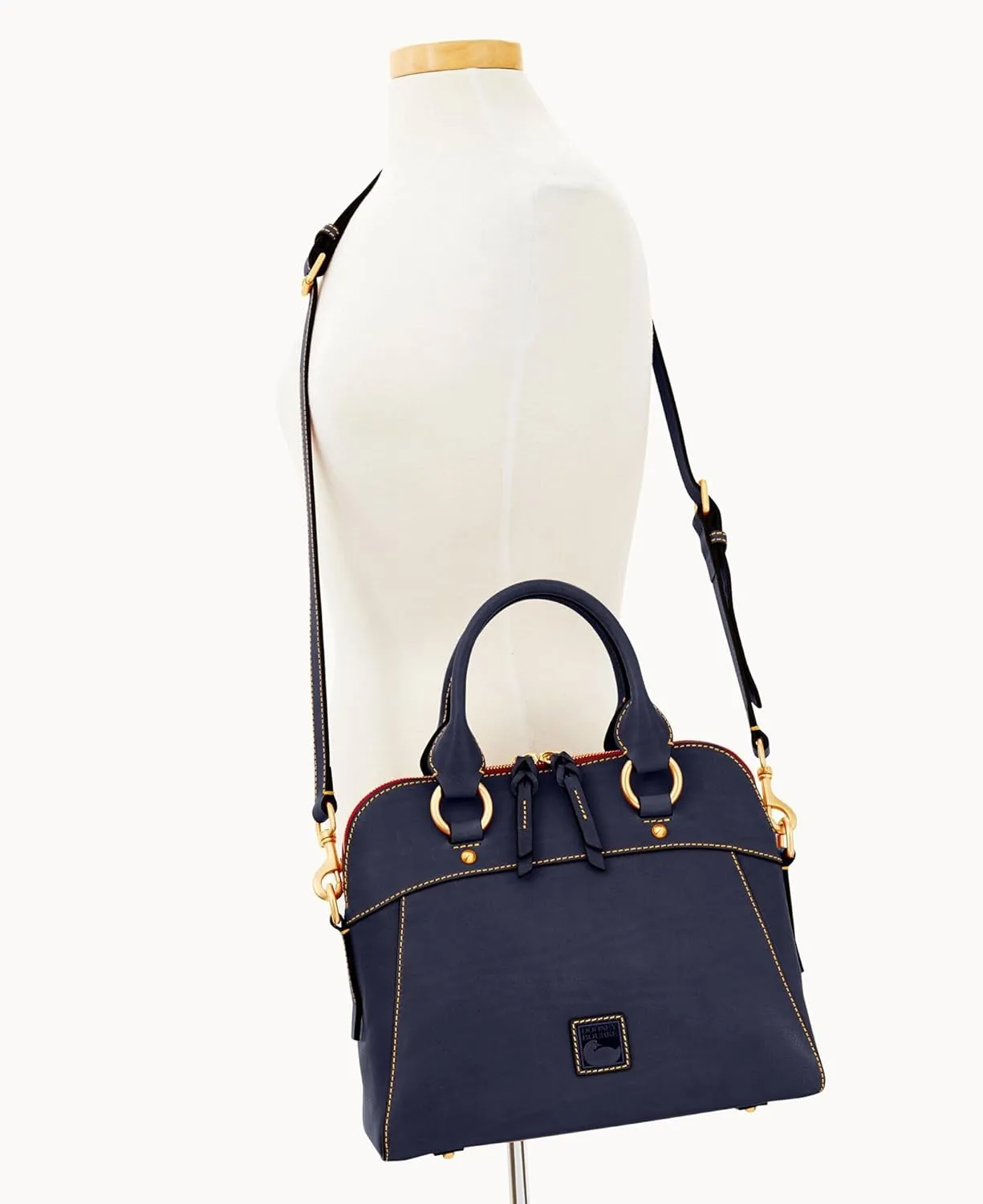 Dooney & Bourke Satchel Handbags for Women, Cameron Florentine Leather Satchel Bag with Optional Crossbody Strap