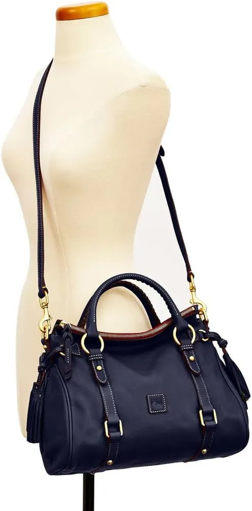 Dooney & Bourke Satchel Handbags for Women, Florentine Leather Satchel Bag with Optional Crossbody Strap