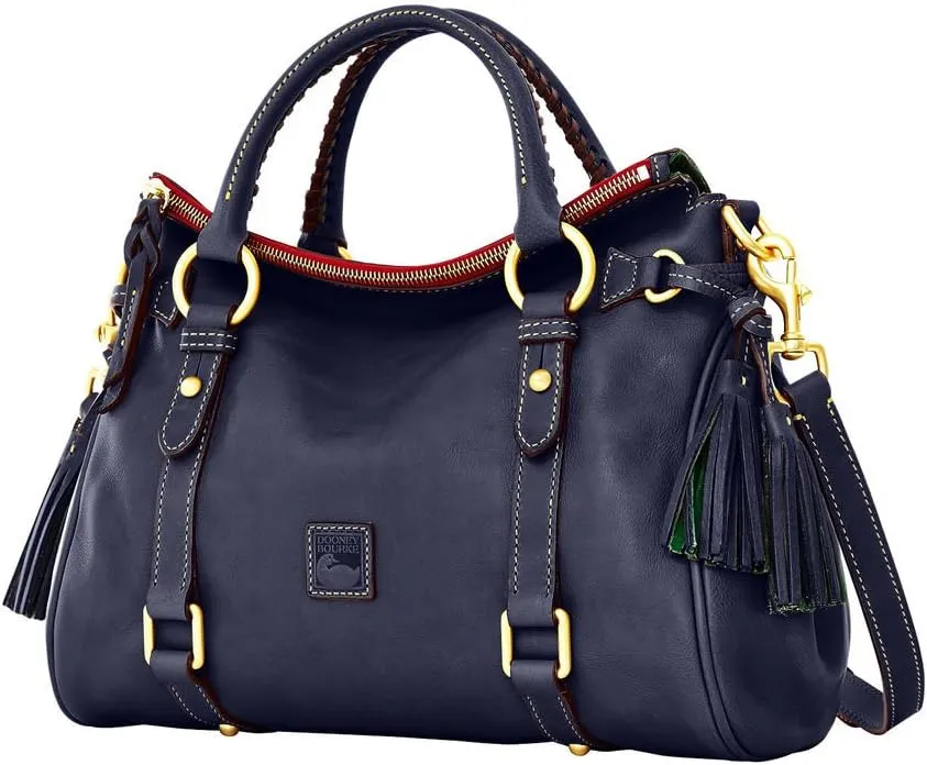 Dooney & Bourke Satchel Handbags for Women, Florentine Leather Satchel Bag with Optional Crossbody Strap