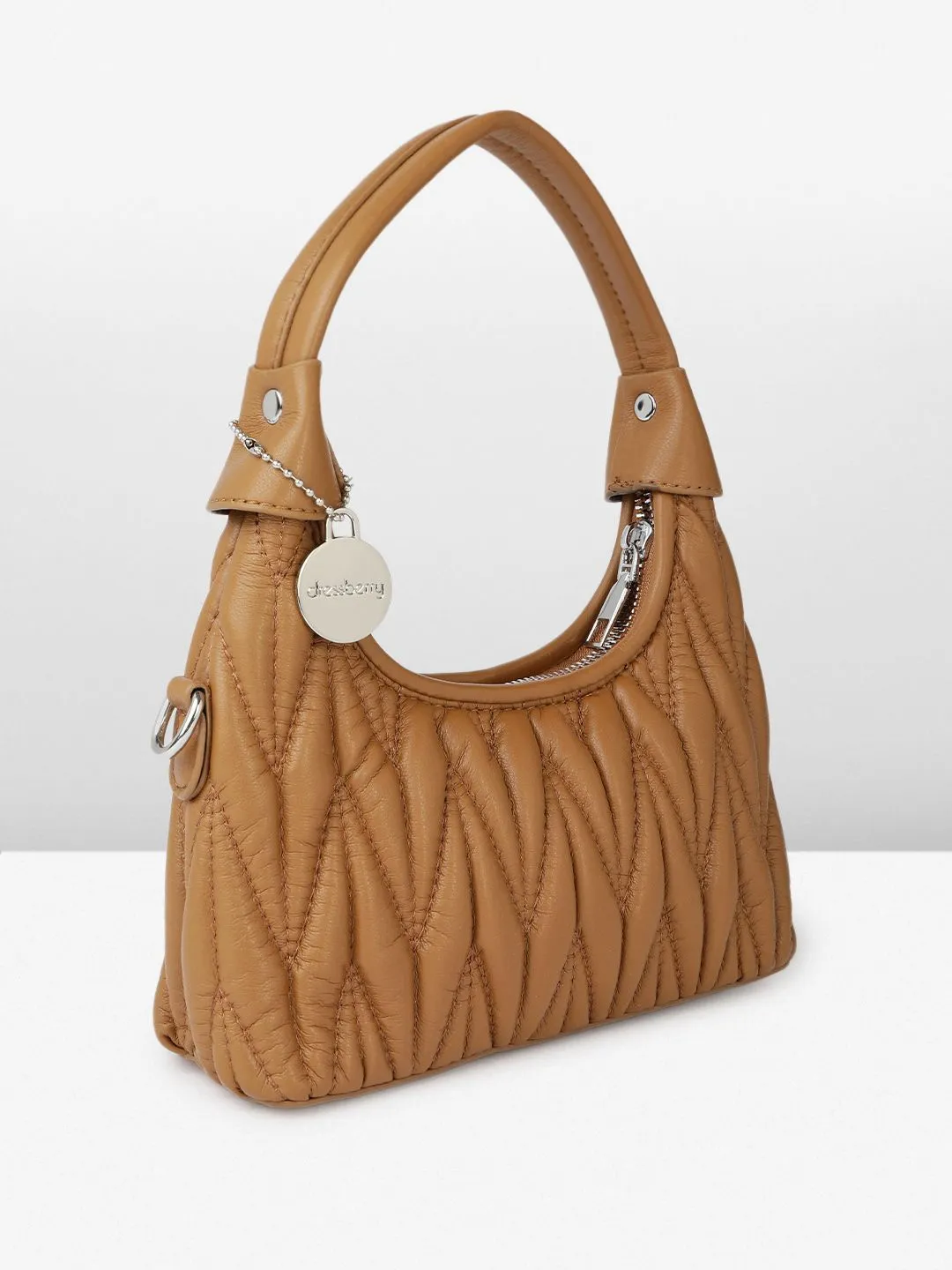 DressBerry Quilted Mini Hobo Bag