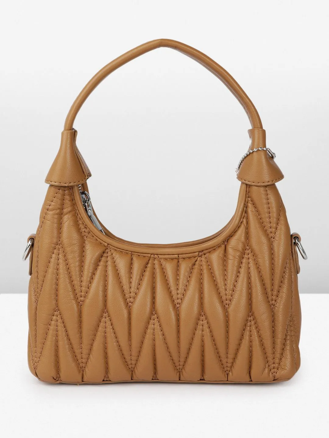 DressBerry Quilted Mini Hobo Bag