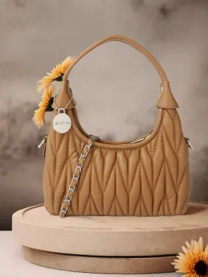 DressBerry Quilted Mini Hobo Bag