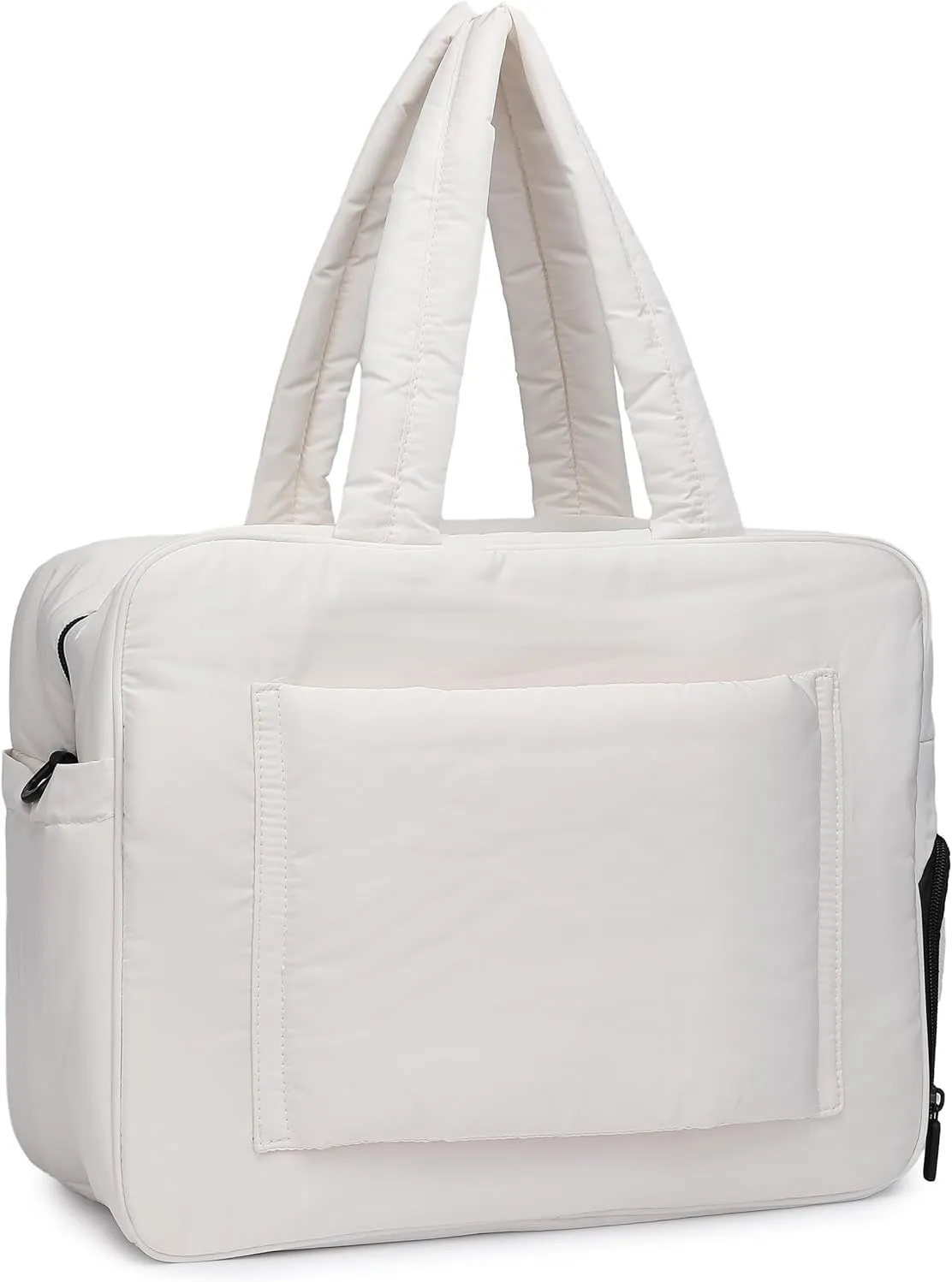 Duffel Weekender Bag, Puffer Tote Gym Bag for Women, Large Capacity Travel Duffle Bags with Shoe Compartment
