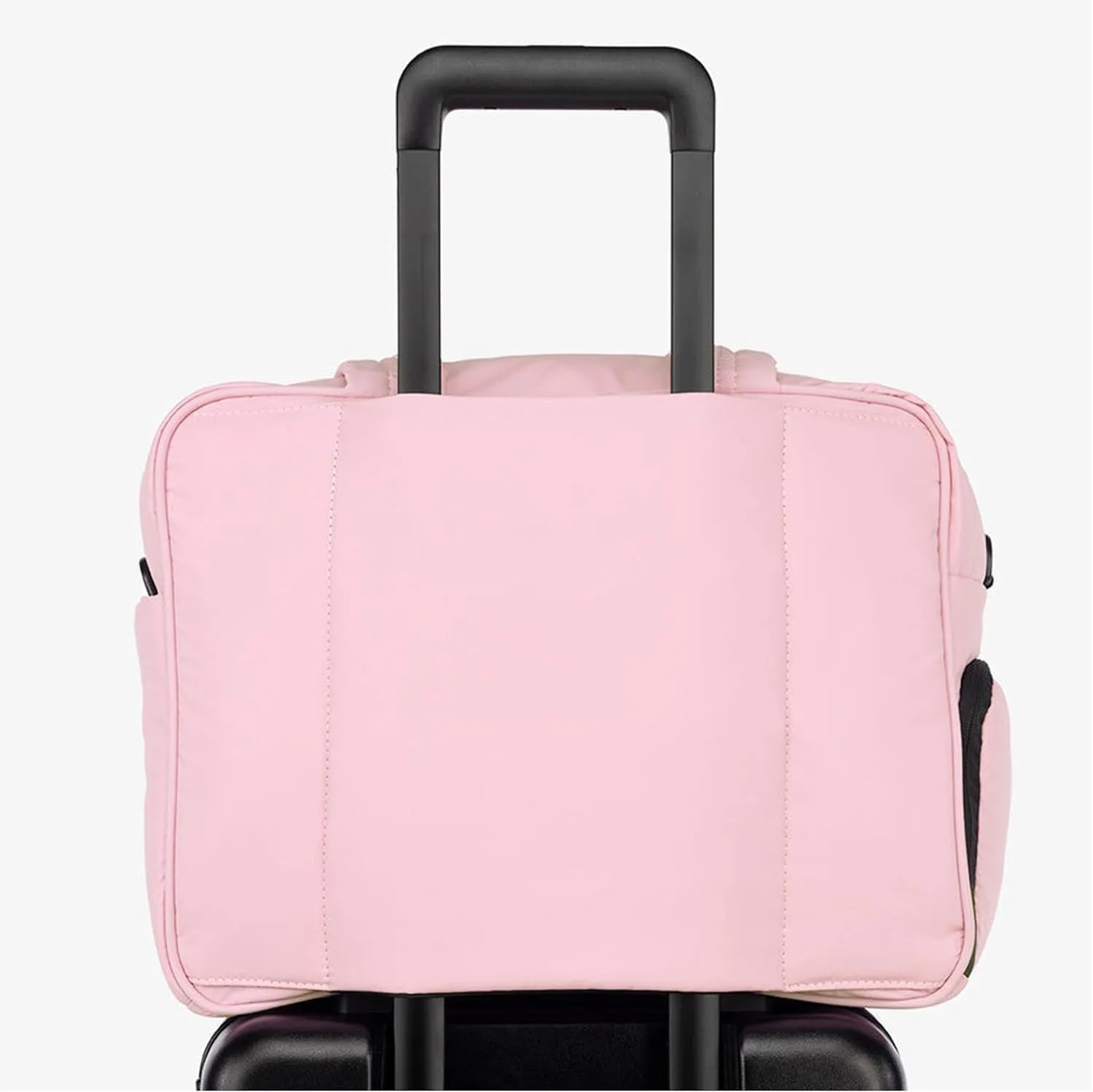 Duffel Weekender Bag, Puffer Tote Gym Bag for Women, Large Capacity Travel Duffle Bags with Shoe Compartment