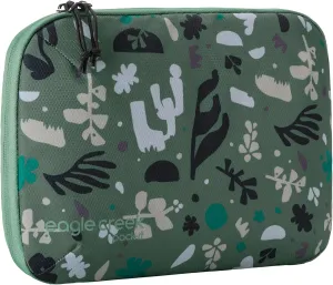 eagle creek Pack-It Reveal Pro Electronics Travel Organizer Featuring Secure Padded Internal Pockets for Tech Accessories and Cords with Self-Repairing Zippers, Duck Green