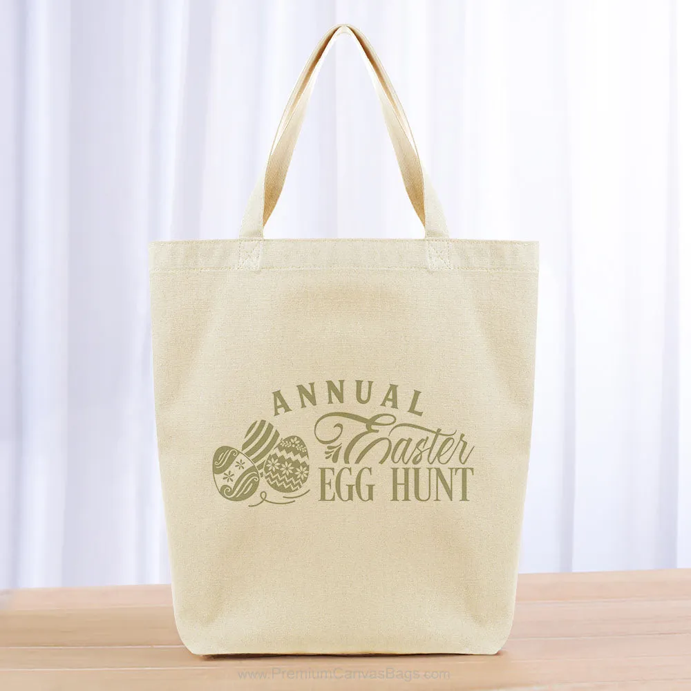 Easter Egg Hunt Tote Bag - khaki