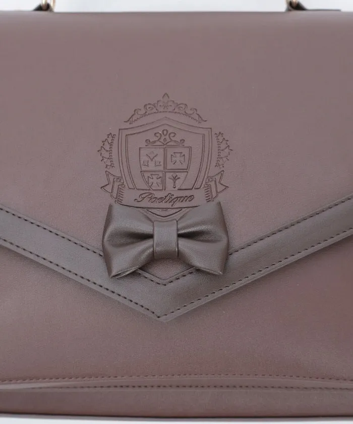 Emblem Embossed Satchel