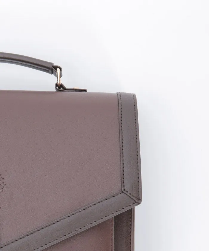 Emblem Embossed Satchel