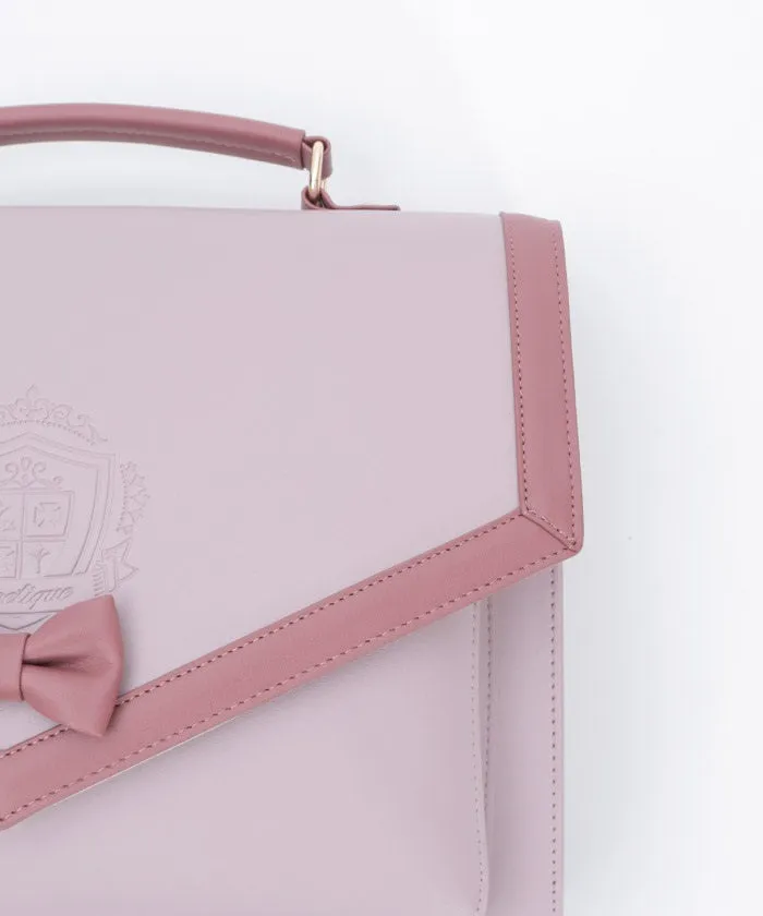 Emblem Embossed Satchel