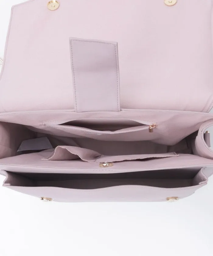 Emblem Embossed Satchel