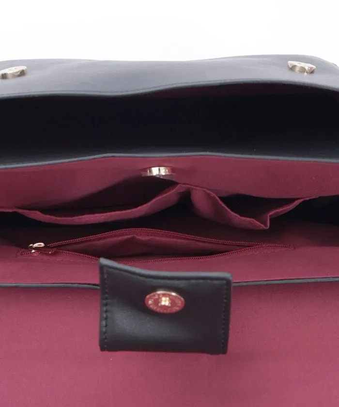 Emblem Embossed Satchel