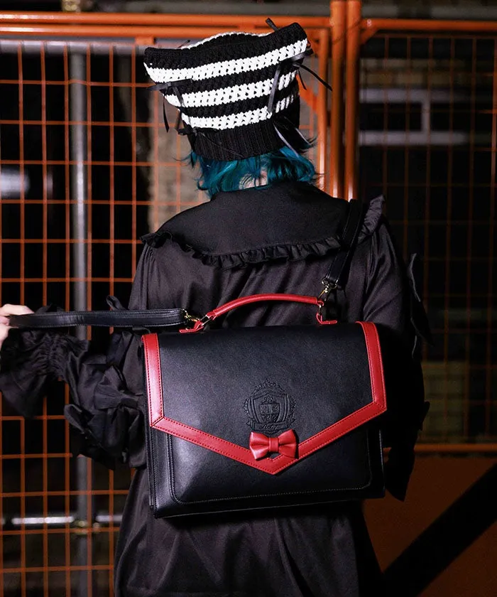 Emblem Embossed Satchel