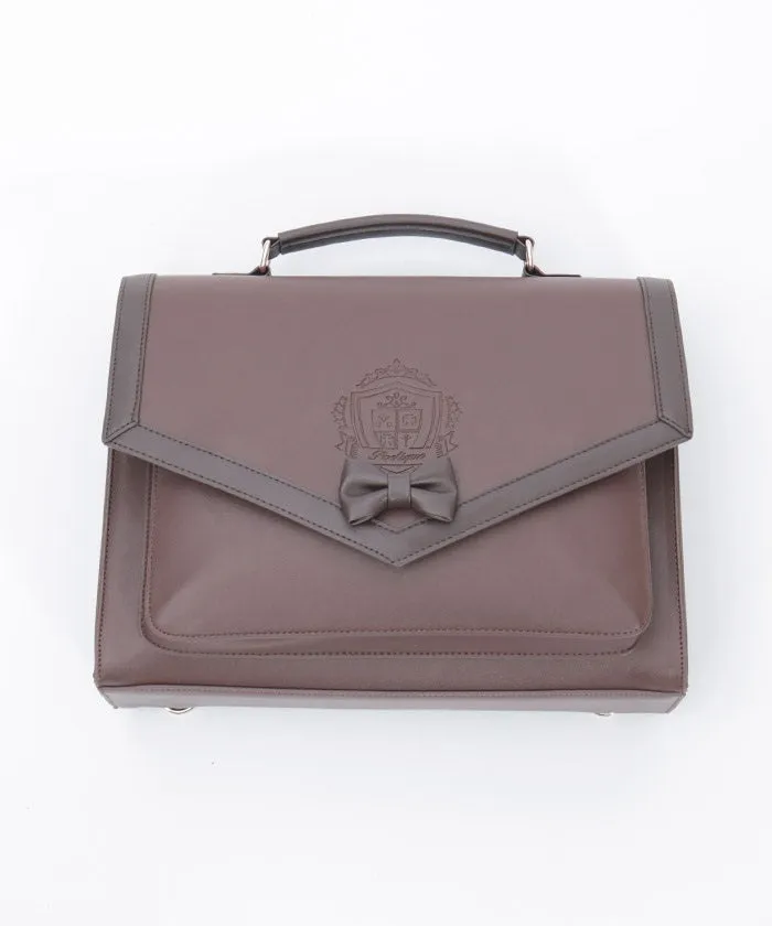Emblem Embossed Satchel
