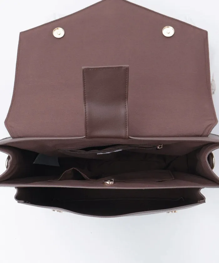 Emblem Embossed Satchel