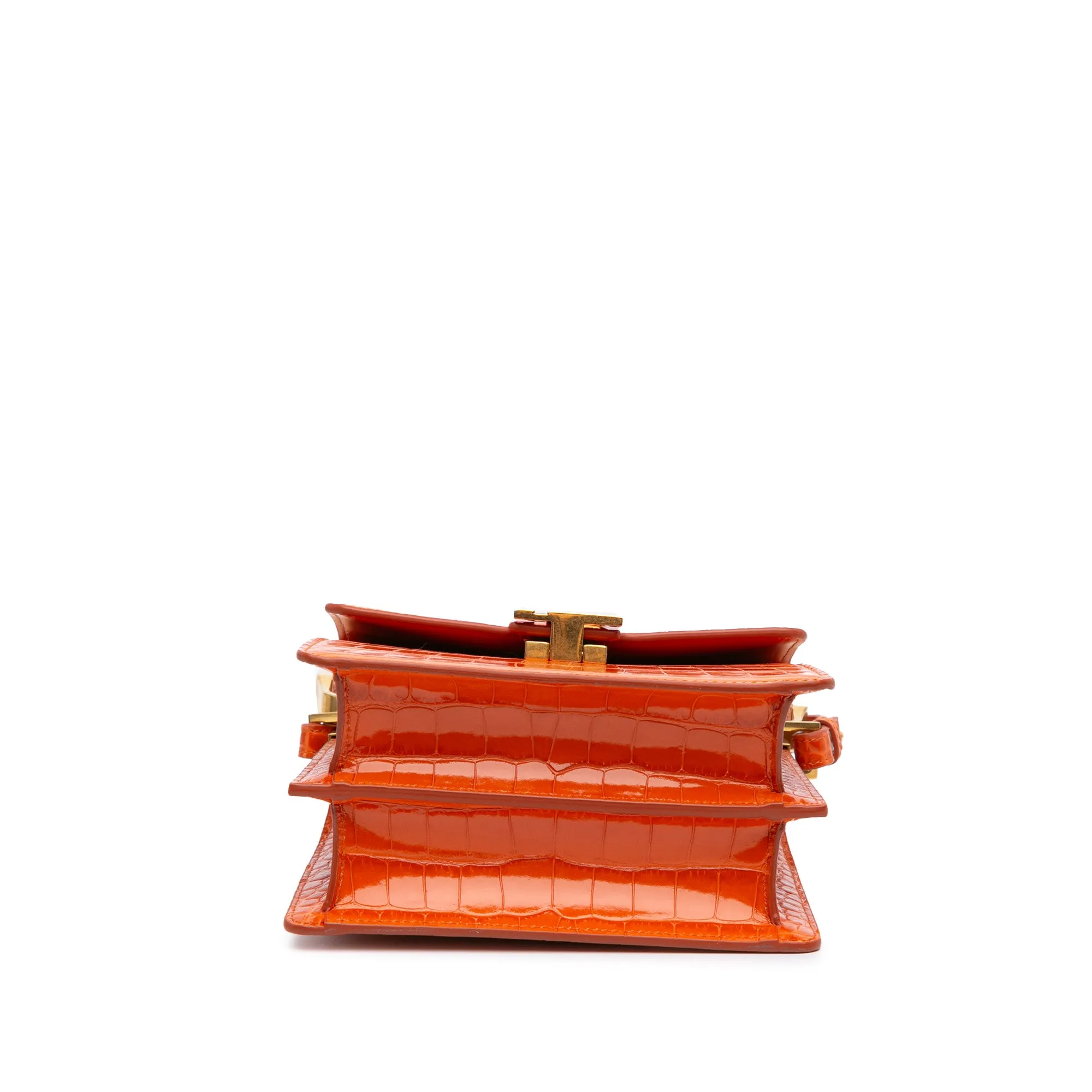 Embossed Calfskin Ely Satchel