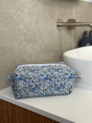 Emma & Georgina Liberty  Blue Linen Bag