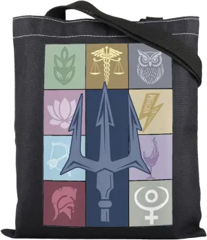 ENSIANTH Camp Half Blood Inspired PJO Fan Gift - Greek Mythology Shopping Bag - Percy Book Lover Gift