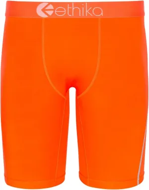 Ethika Boys SubZero Staple Boxer Brief | Neon Orange