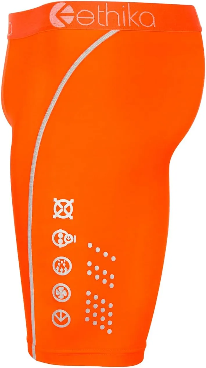 Ethika Boys SubZero Staple Boxer Brief | Neon Orange
