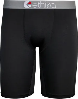 Ethika Mens Micro Mesh Staple Boxer Brief | Black
