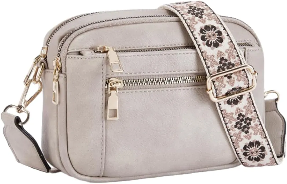 Ethnic Leather Bags for Women Casual Shoulder Bag Crossbody Bag Satchel on Trend Purses for Work Travel 2024