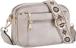 Ethnic Leather Bags for Women Casual Shoulder Bag Crossbody Bag Satchel on Trend Purses for Work Travel 2024