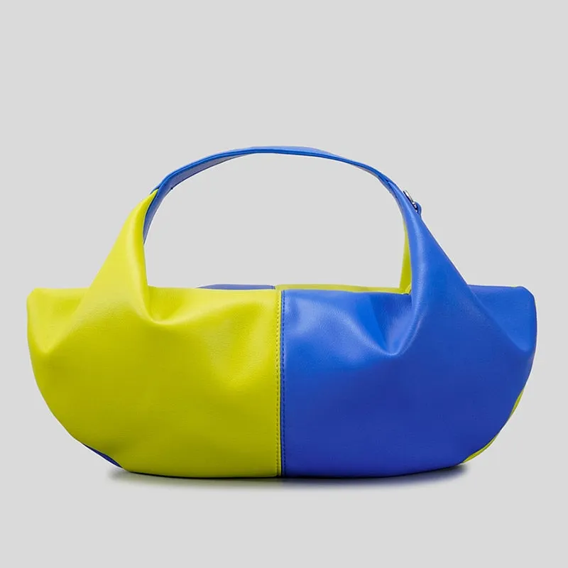Evie Elongated Patchwork Hobo Bags - 13 Colors