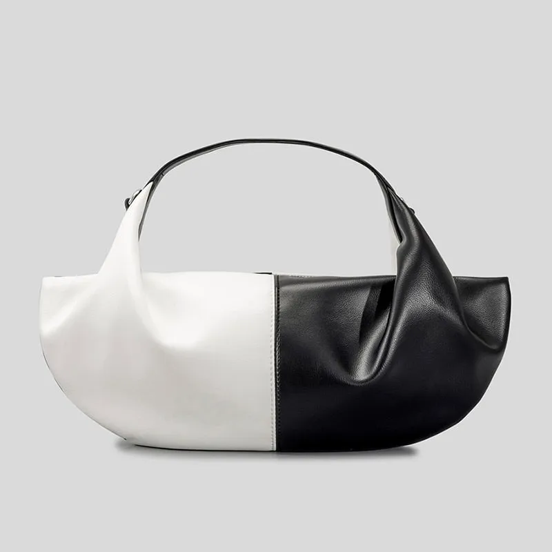 Evie Elongated Patchwork Hobo Bags - 13 Colors
