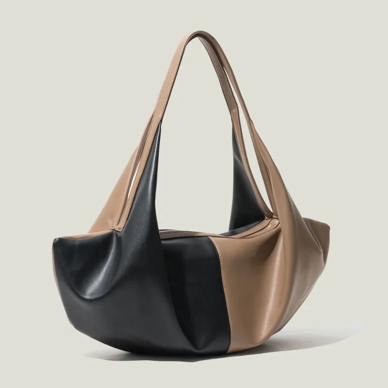Evie Elongated Patchwork Hobo Bags - 13 Colors