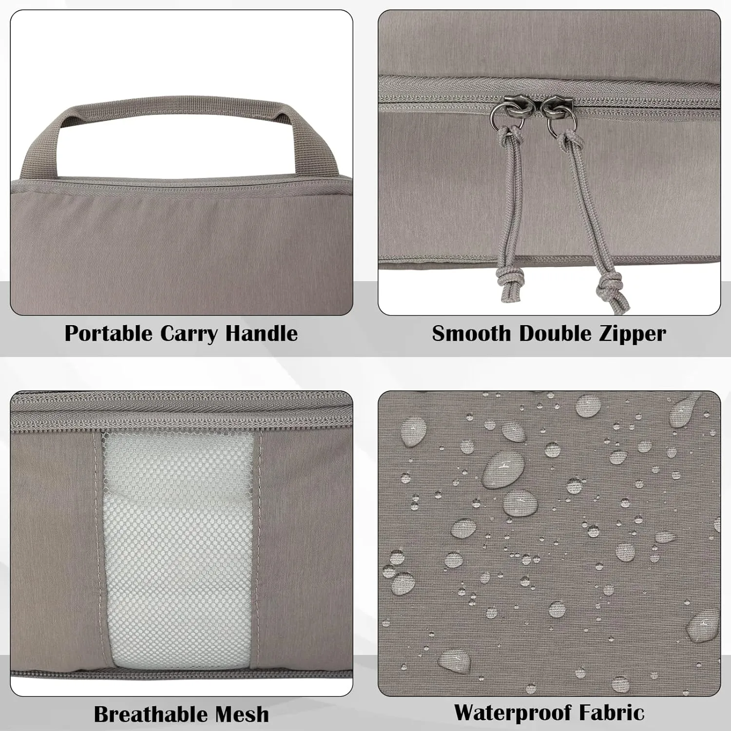 Extra Large Compression Packing Cubes for Travel Accessories, 2 Set Compression Bags Travel Cubes for Packing Suitcase Luggage Organizer Bags Set, Khaki