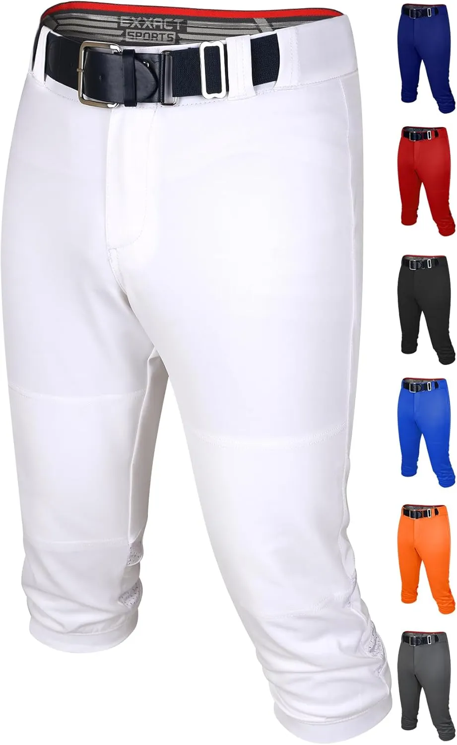 Exxact Sports Zipper Softball Pants for Women - Elastic Bottom Womens Softball Pants with Mesh Panels