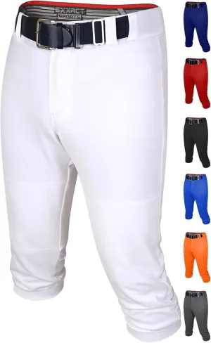 Exxact Sports Zipper Softball Pants for Women - Elastic Bottom Womens Softball Pants with Mesh Panels