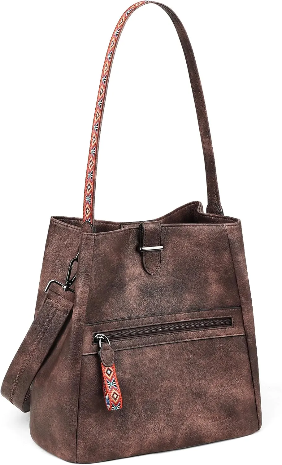 FADEON Bucket Bag for Women Purses and Handbags Designer Hobo Bags for Women Crossbody PU Leather Shoulder Bag Trendy