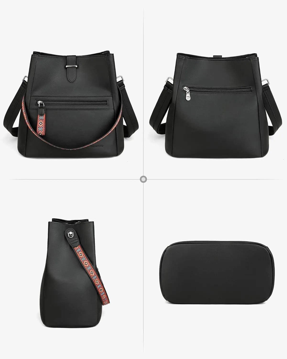 FADEON Bucket Bag for Women Purses and Handbags Designer Hobo Bags for Women Crossbody PU Leather Shoulder Bag Trendy