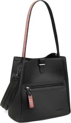 FADEON Bucket Bag for Women Purses and Handbags Designer Hobo Bags for Women Crossbody PU Leather Shoulder Bag Trendy