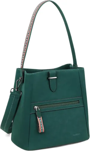 FADEON Bucket Bag for Women Purses and Handbags Designer Hobo Bags for Women Crossbody PU Leather Shoulder Bag Trendy