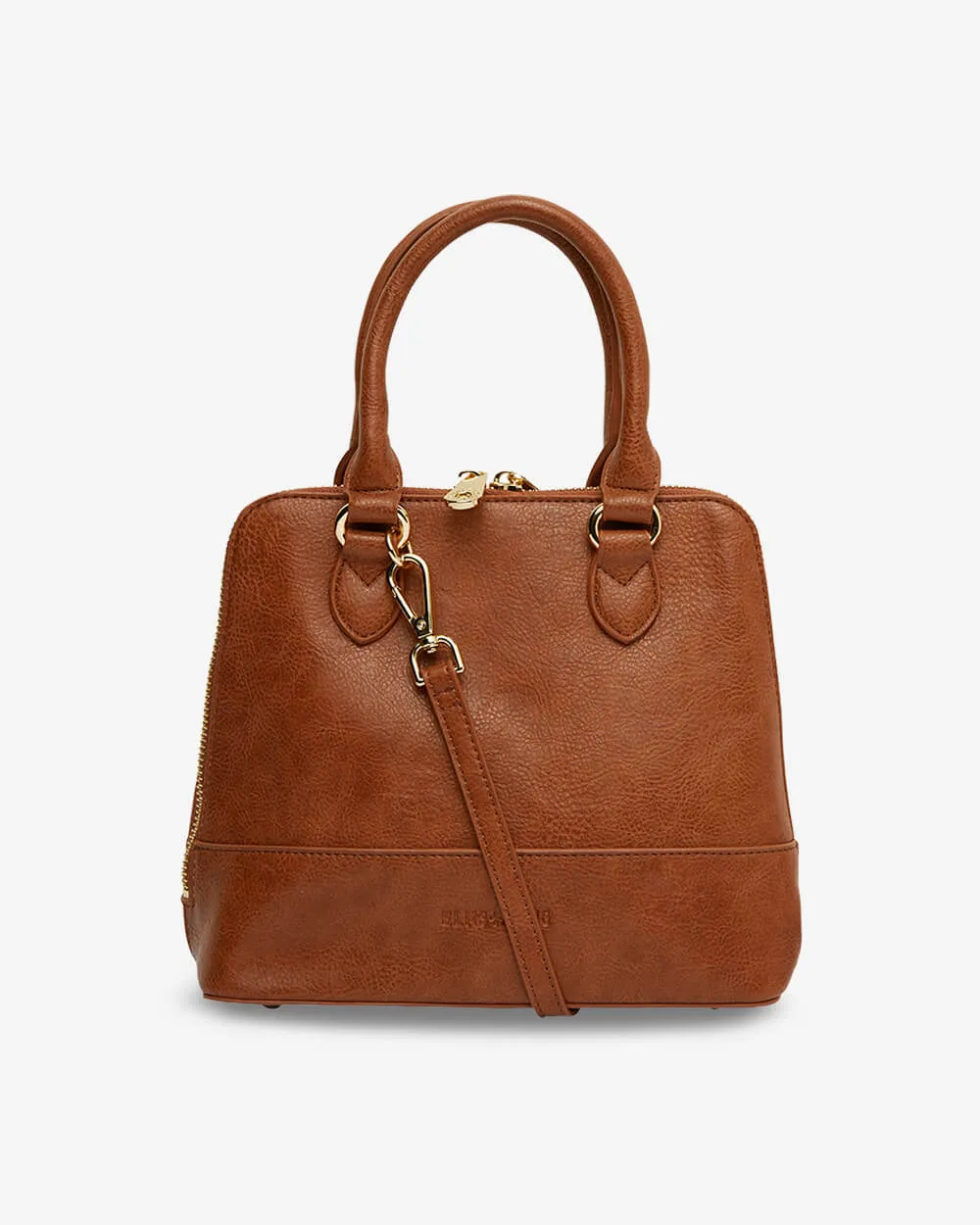 Fairfax Top Grip Bag - Tan Pebble