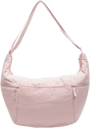 Fashionable Half Moon Crossbody Bag for Women Casual Satchel Practical Nylon Shoulder Bags for Everyday Needs