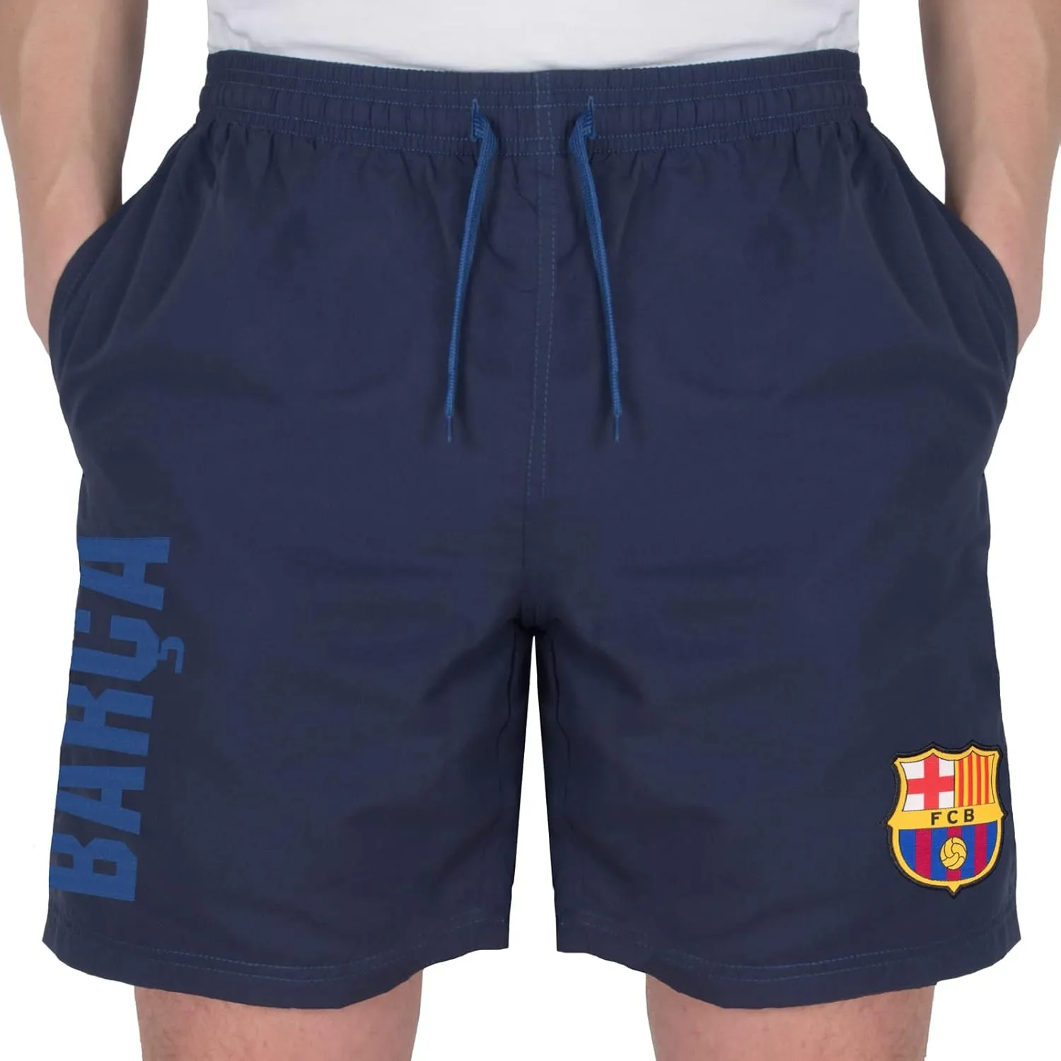 FC Barcelona Shorts Mens Poly Official Soccer Gift