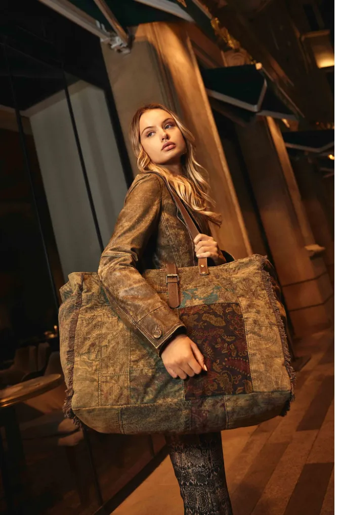 Fern Grove Patchwork Weekender bag