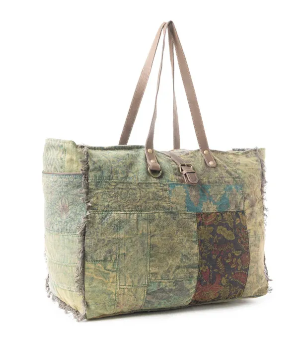 Fern Grove Patchwork Weekender bag