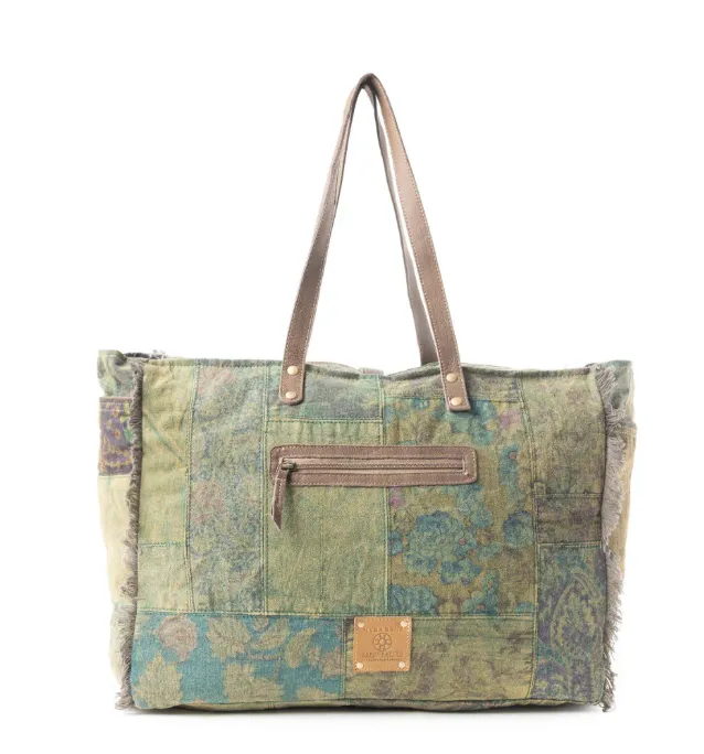 Fern Grove Patchwork Weekender bag