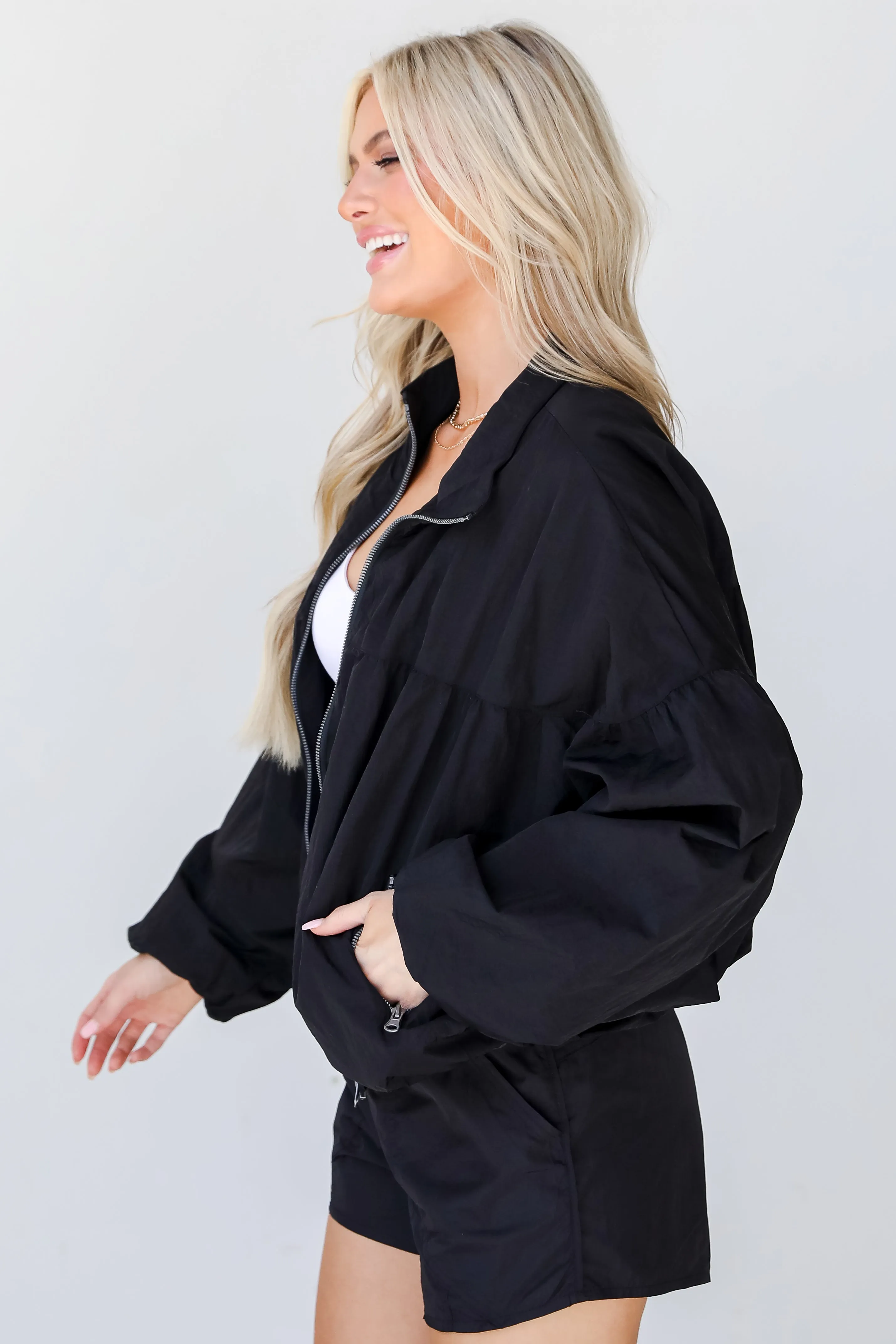 FINAL SALE - On The Go Windbreaker Jacket