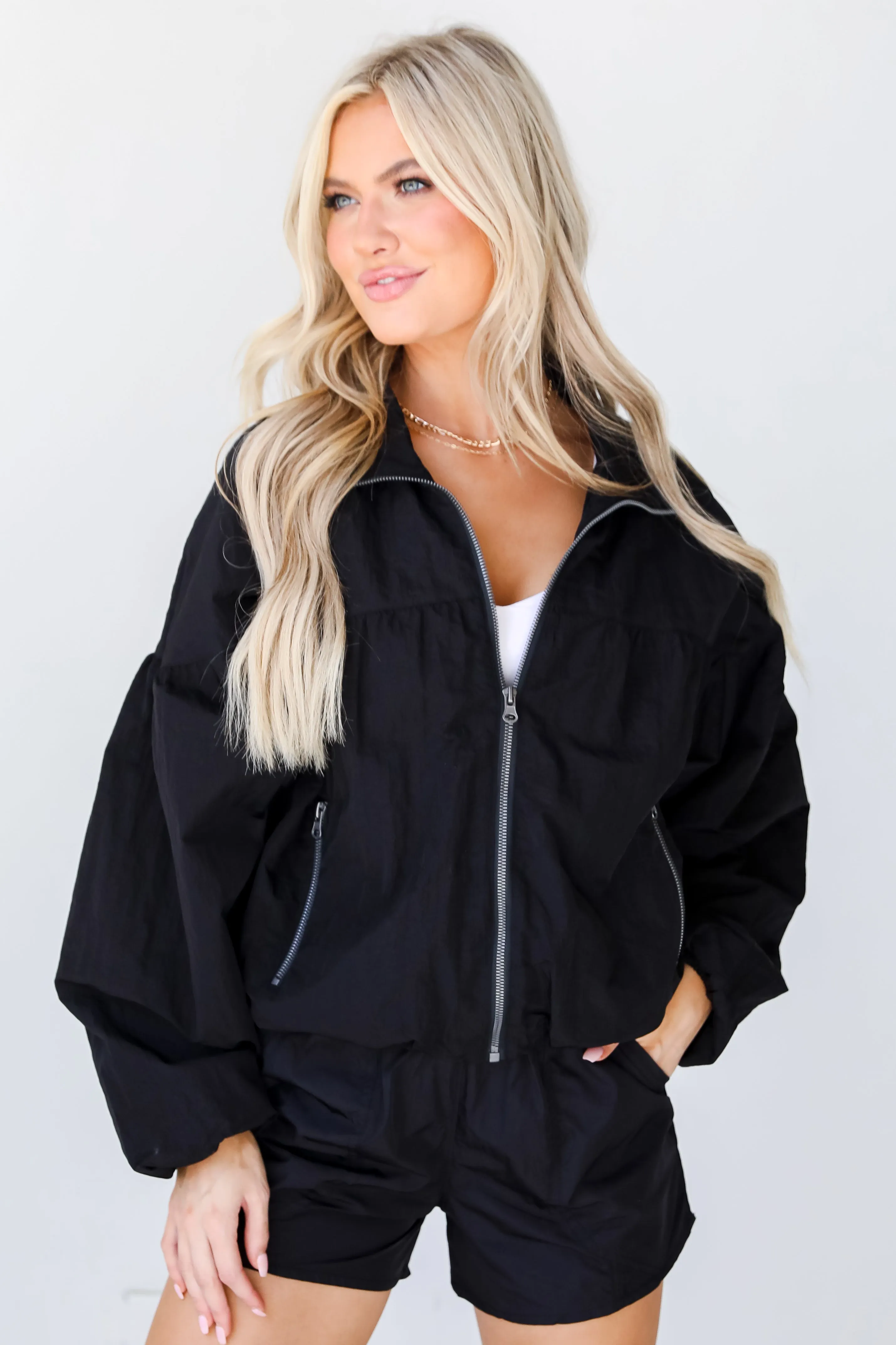 FINAL SALE - On The Go Windbreaker Jacket