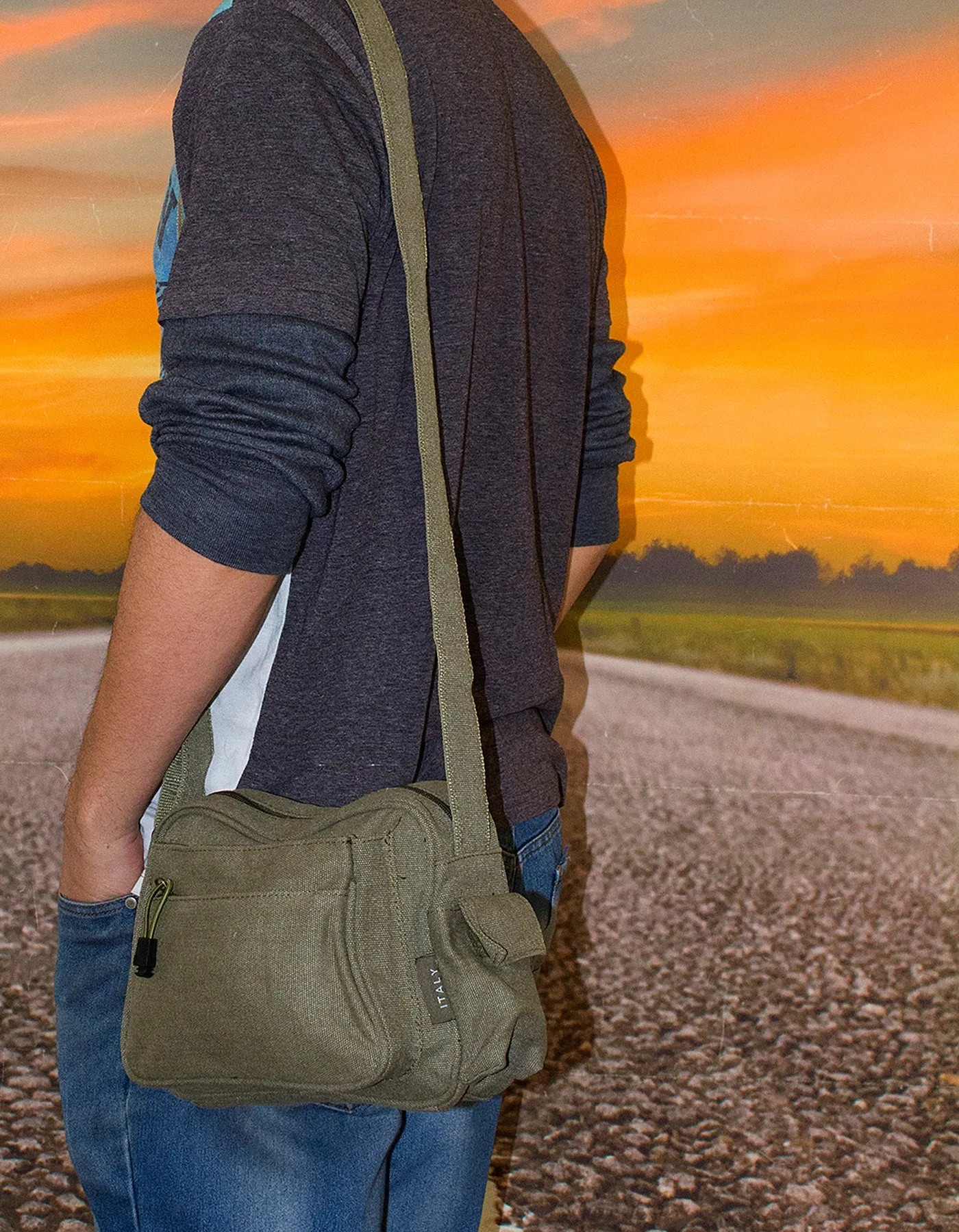 Fino SK-1030 Unisex Canvas Messenger Bag